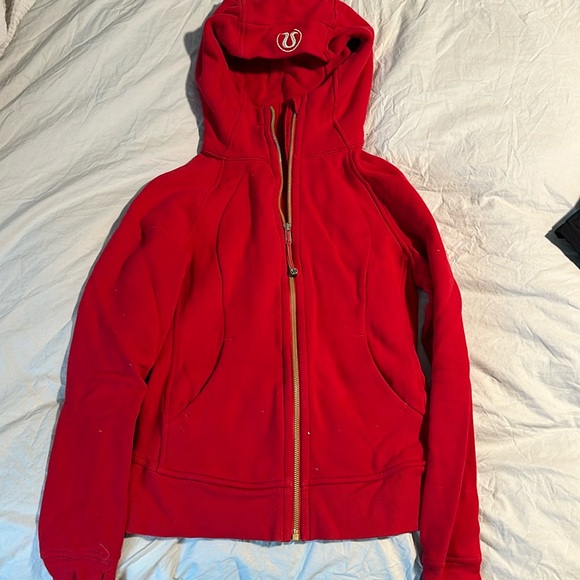 lululemon athletica Tops - Red full zip scuba